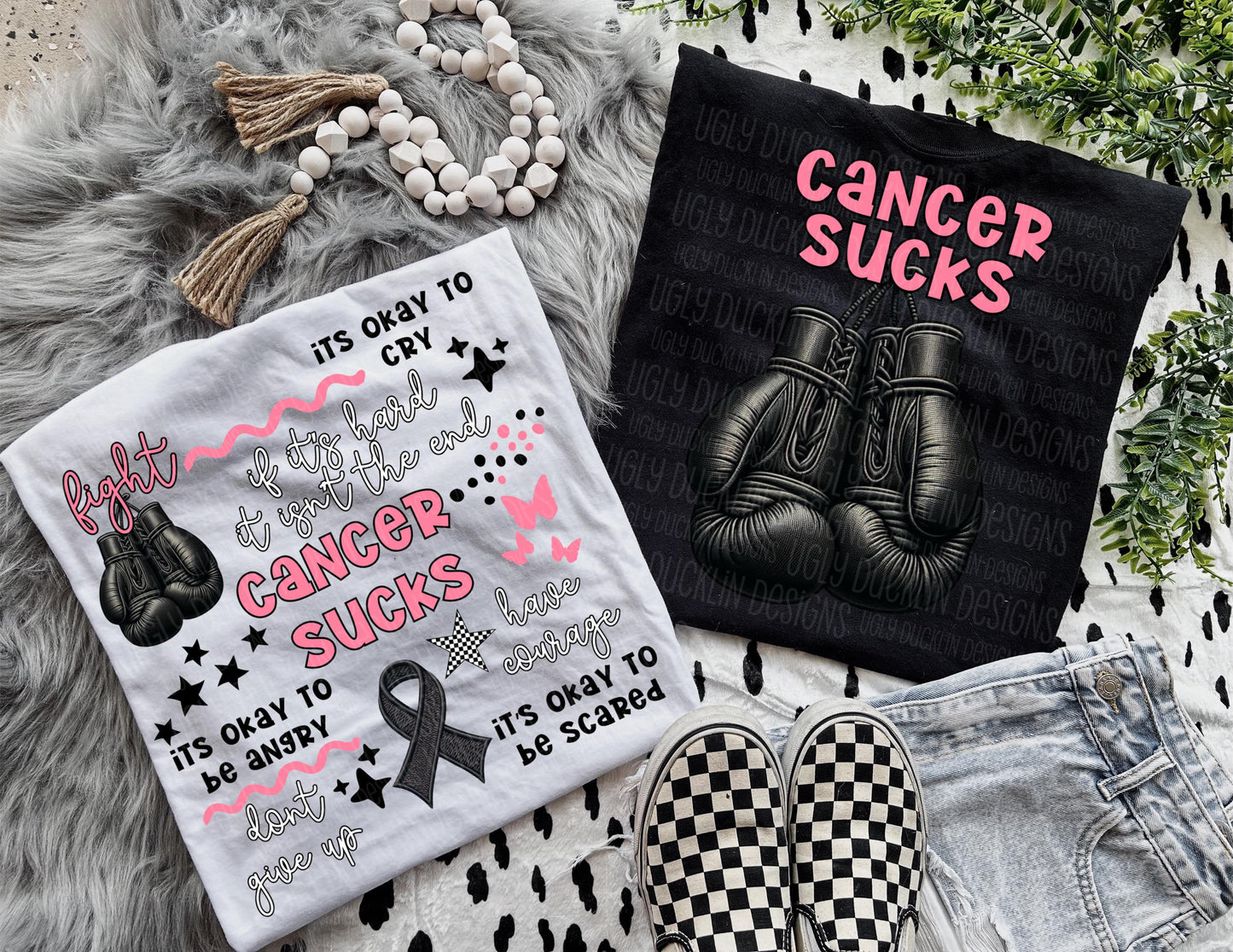 Cancer Awareness PNG Faux Embroidery Digital Design Cancer Sublimation Design