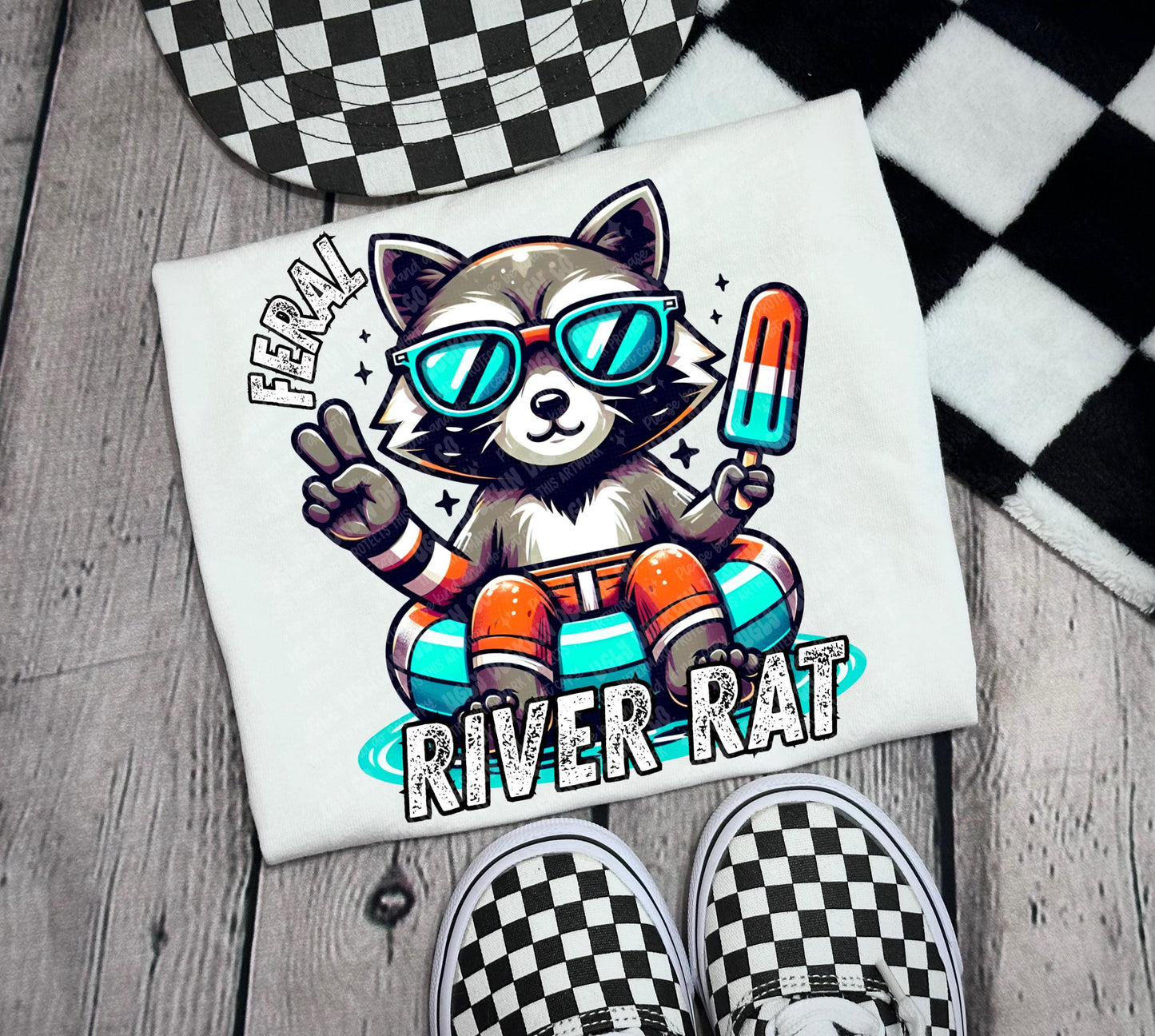Feral River Rat PNG River Digital Download Summer Sublimation