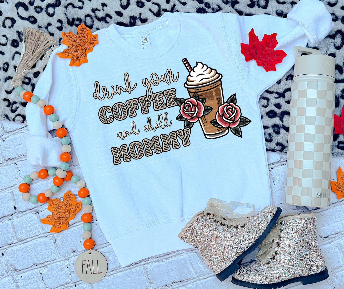 Drink Your Coffee Mommy PNG Coffee Digital Download Alt Sublimation