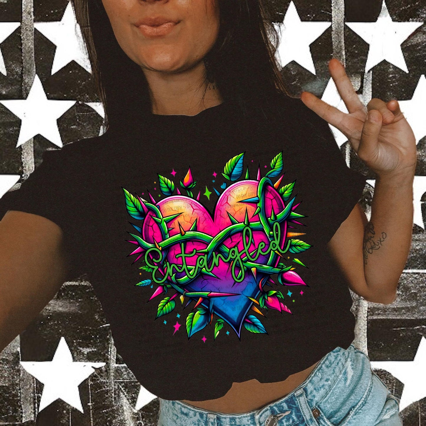Entangled PNG Alt Digital Download Heart Sublimation
