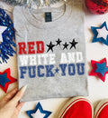 Red white and F U
