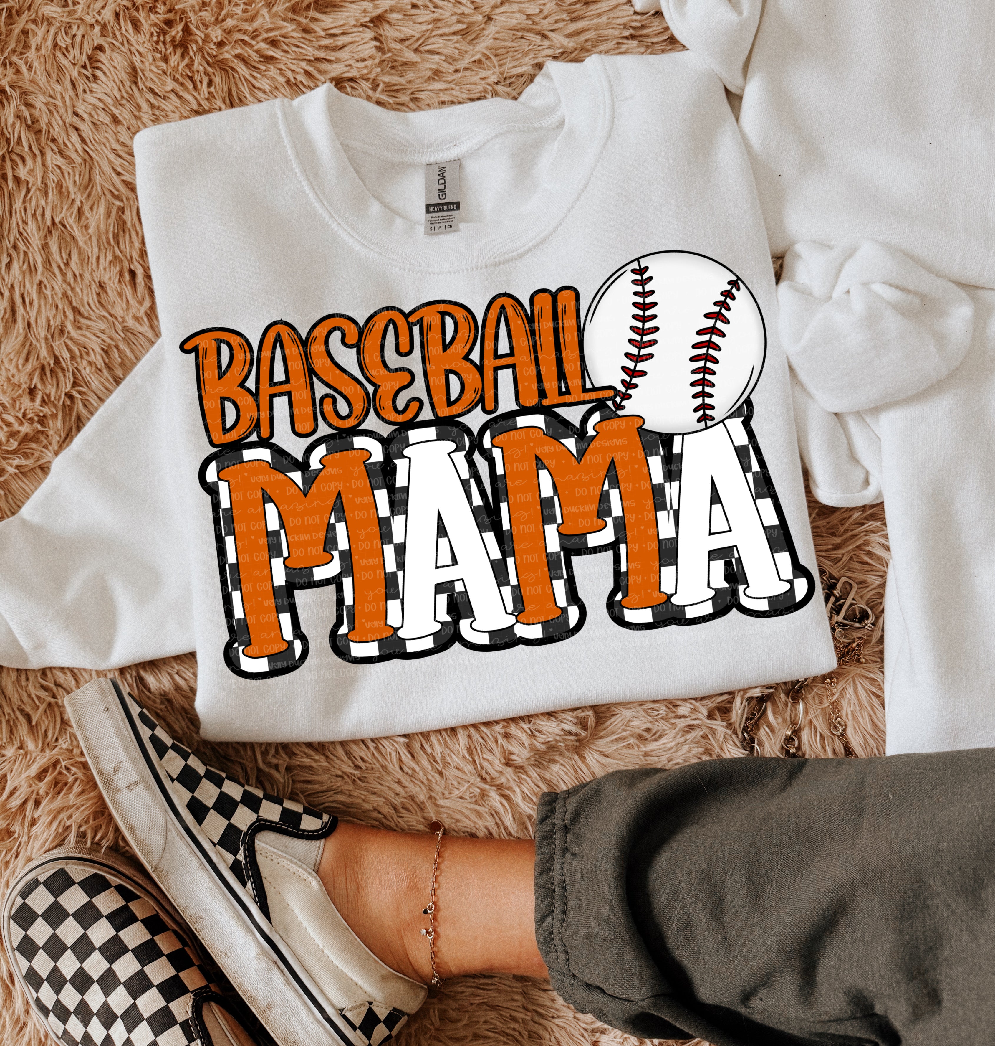 Baseball Mama Orange