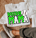 Baseball Mama Green