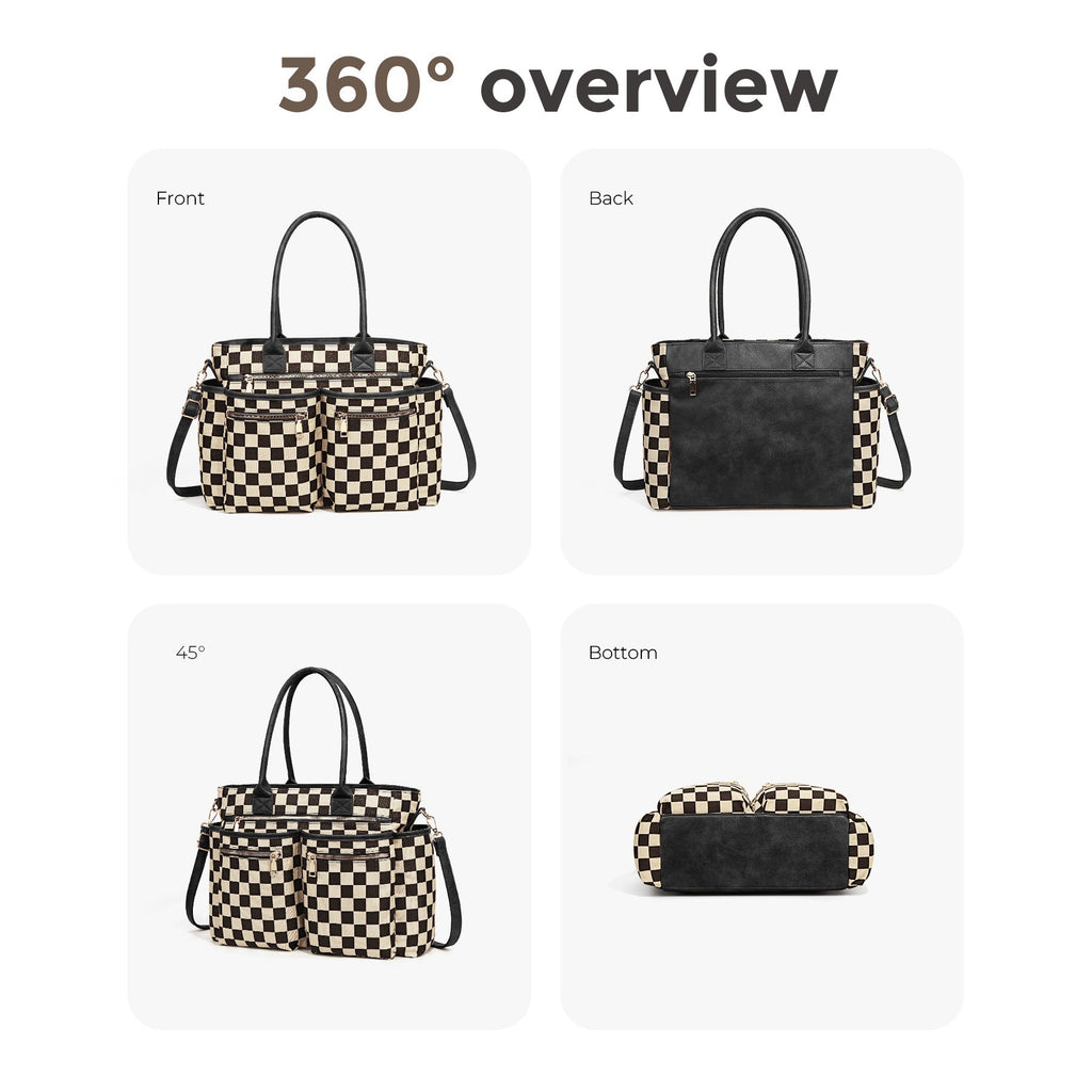 PREORDER: On-The-Go Checkered Organizer Tote RERUN 6.8.26 osym
