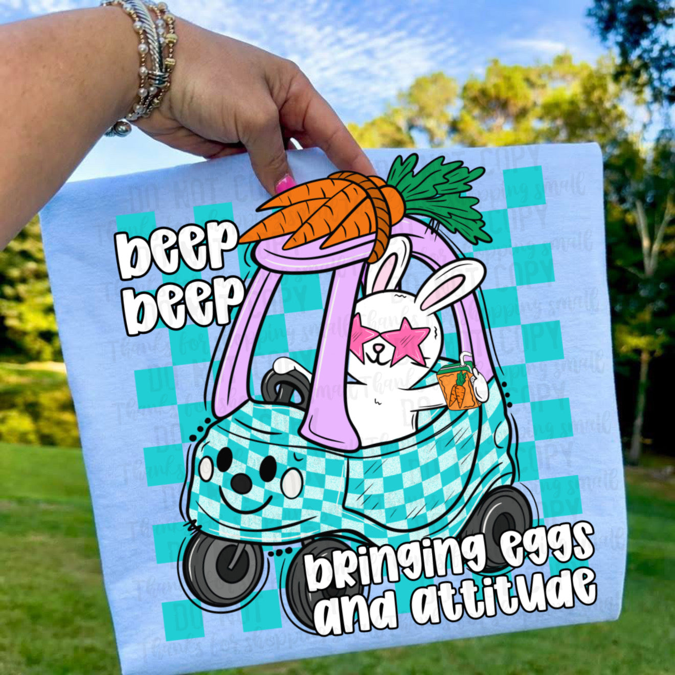 Beep beep bringing eggs and attitude