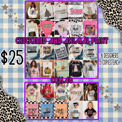 Boss Bar Collab Checkered and Leopard