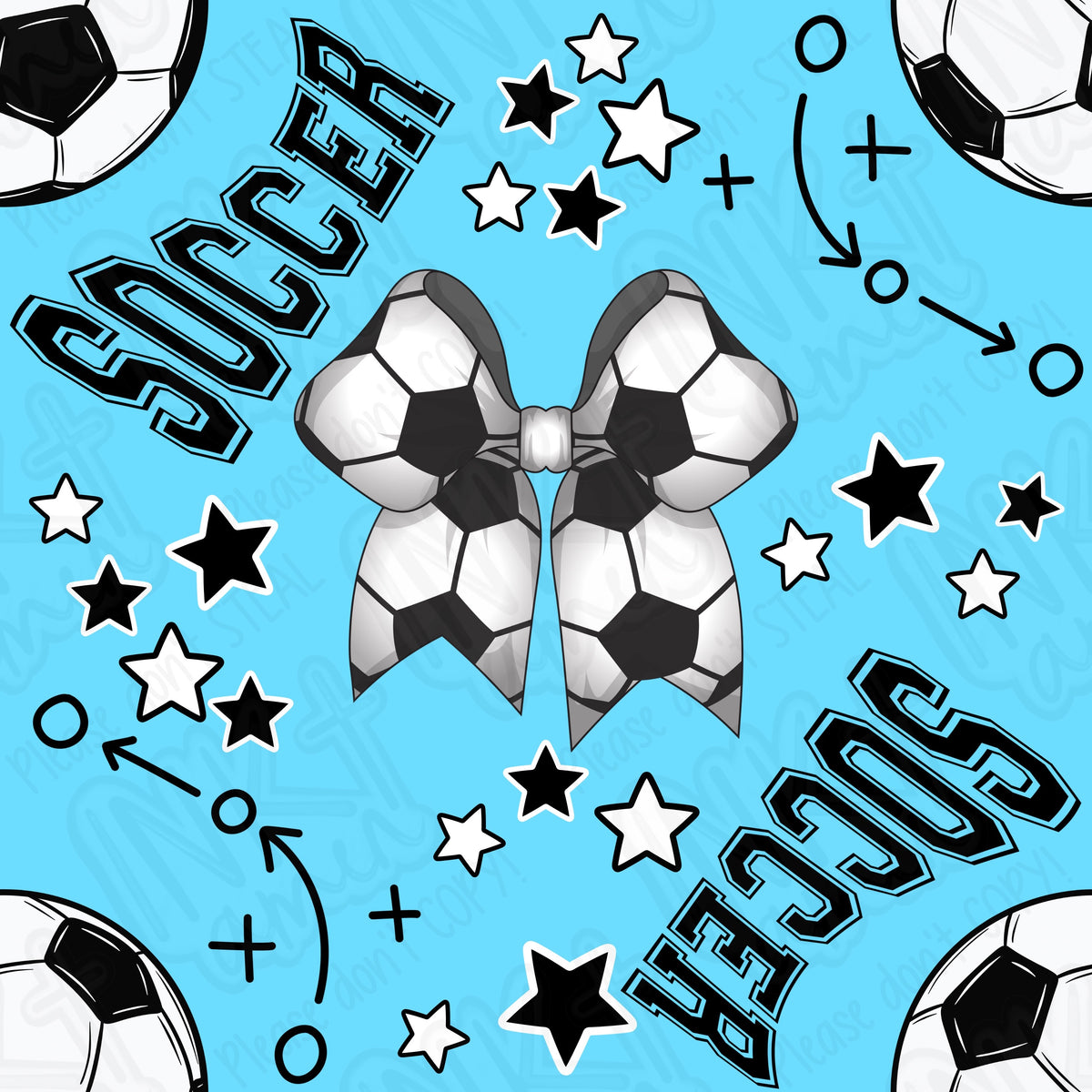 Soccer Seamless Canva Template