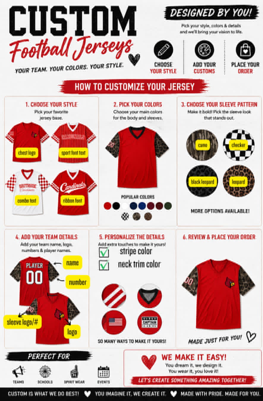 PREORDER: Custom Football Jersey 7.20.26