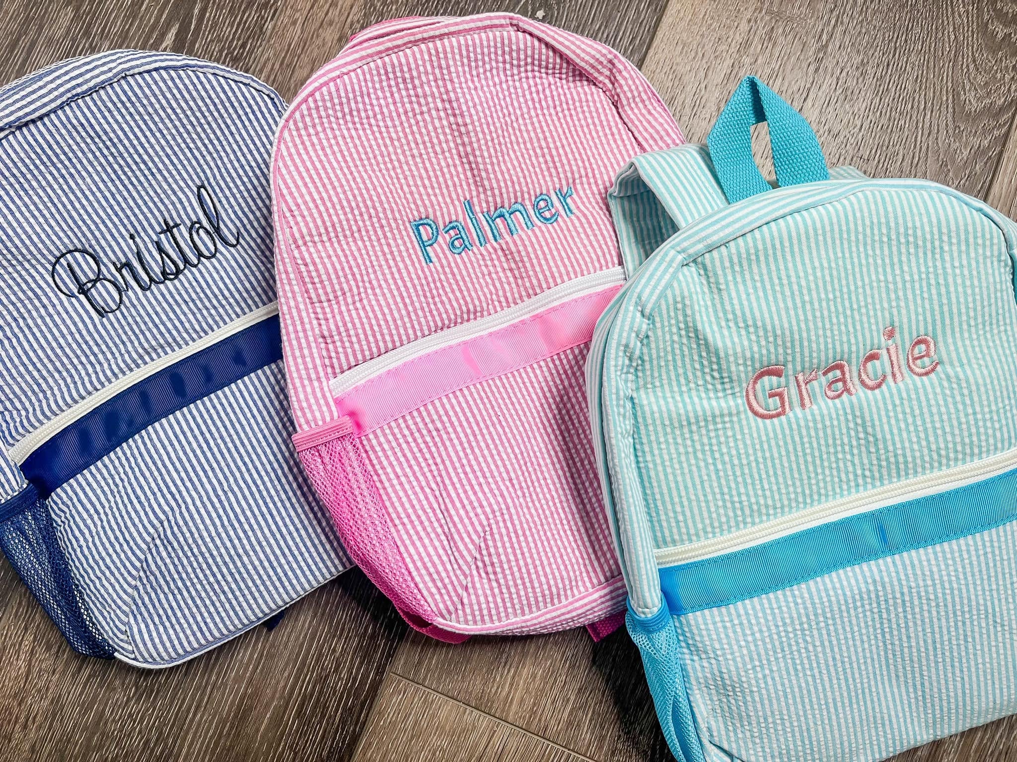 PREORDER: Custom Seersucker Backpack RERUN 7.13.26