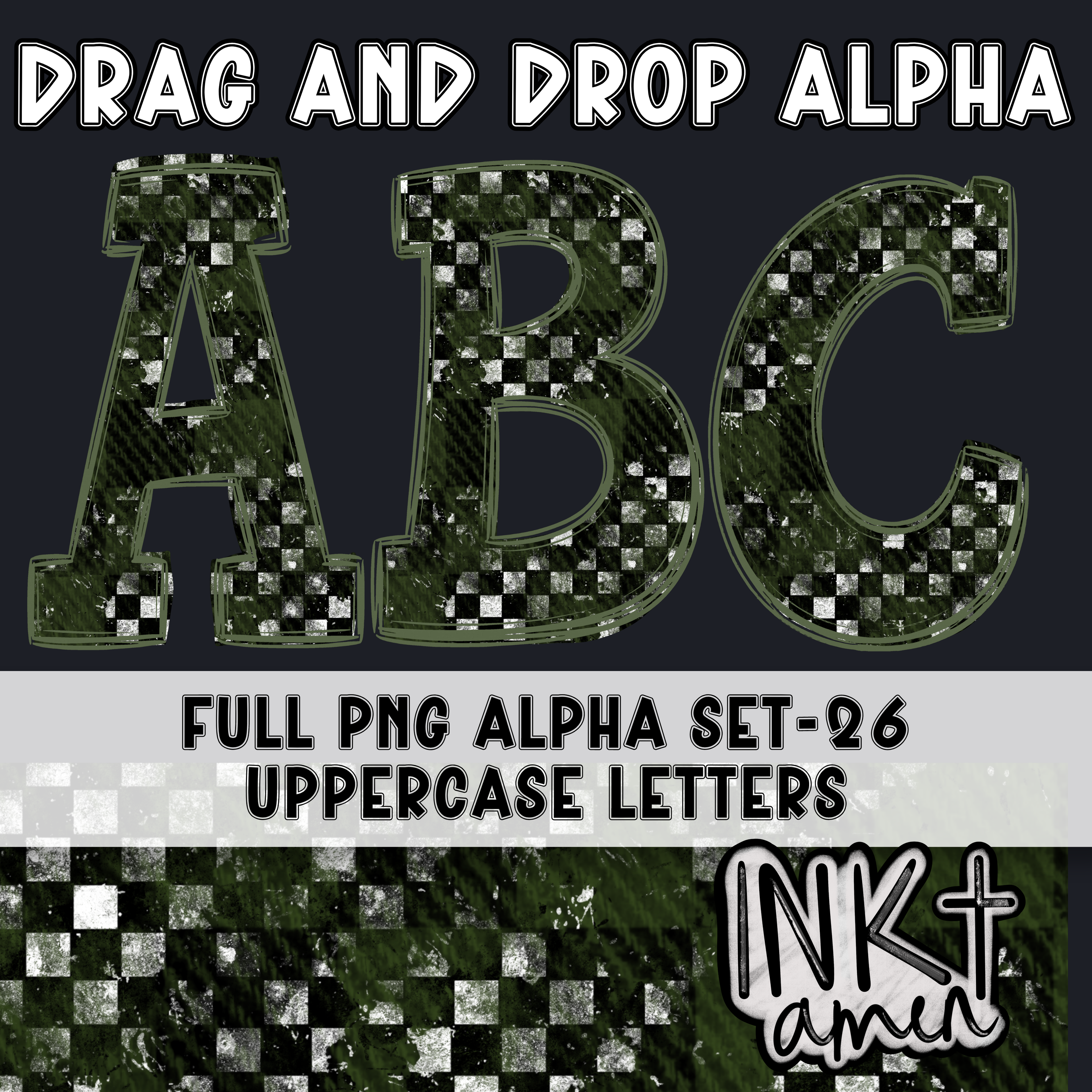 Olive Checkered Alpha