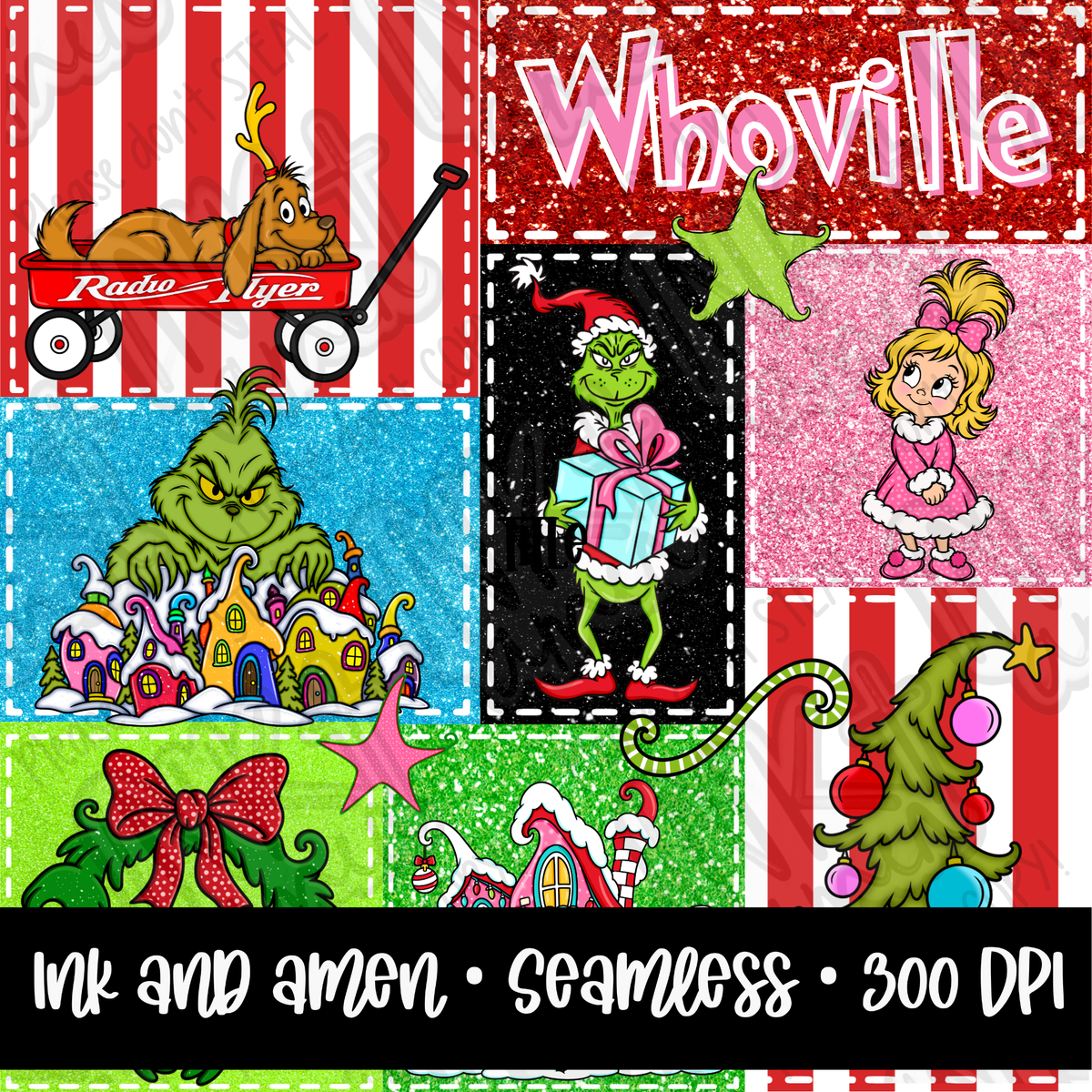 Christmas Patchwork Seamless