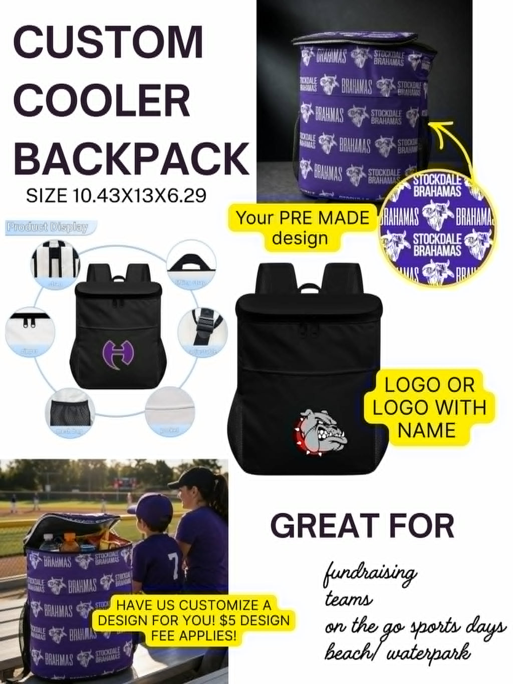 PREORDER: Seamless Custom Cooler Backpack RERUN 6.8.26
