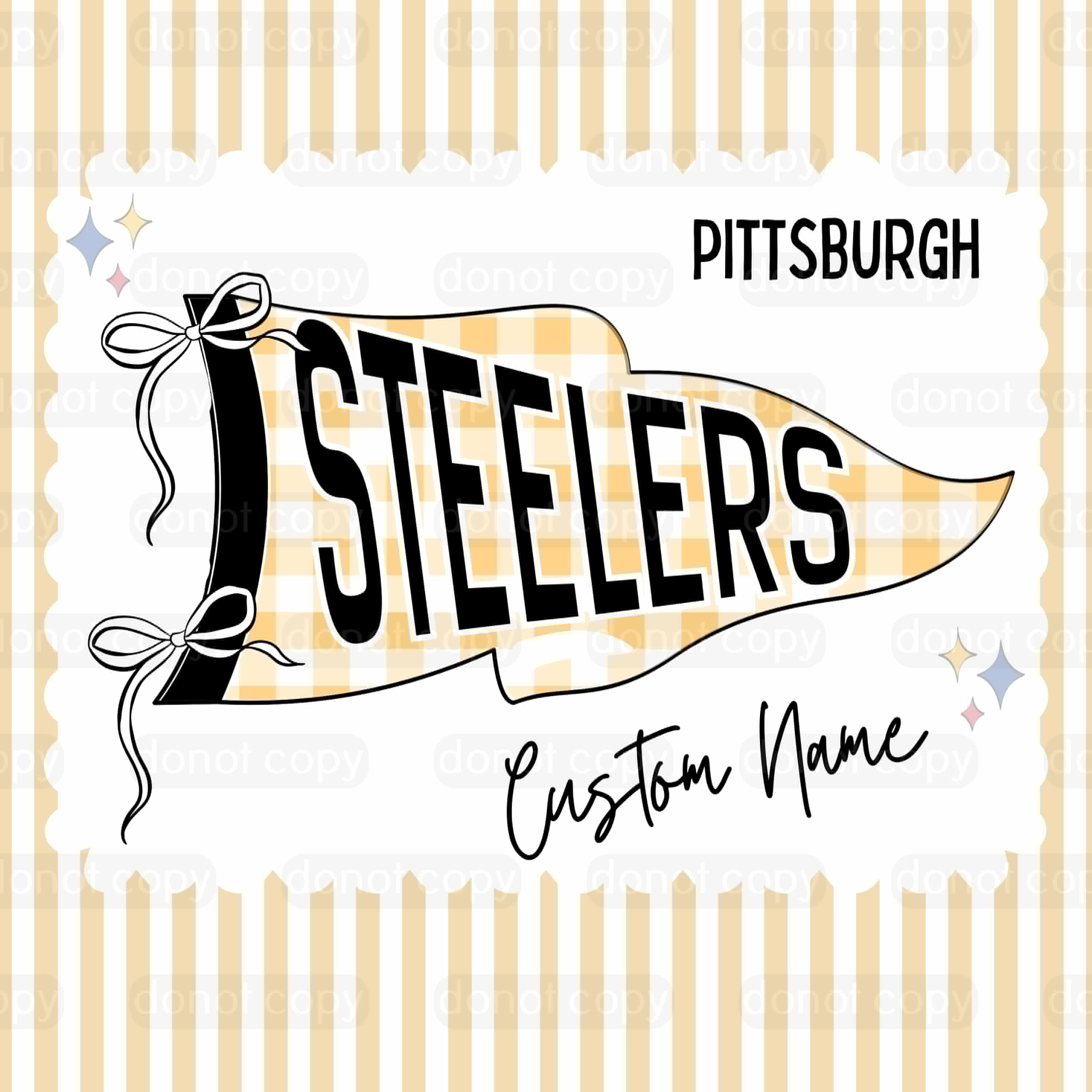 PREORDER: Custom Pennant Flag Pillowcase  7.6.26