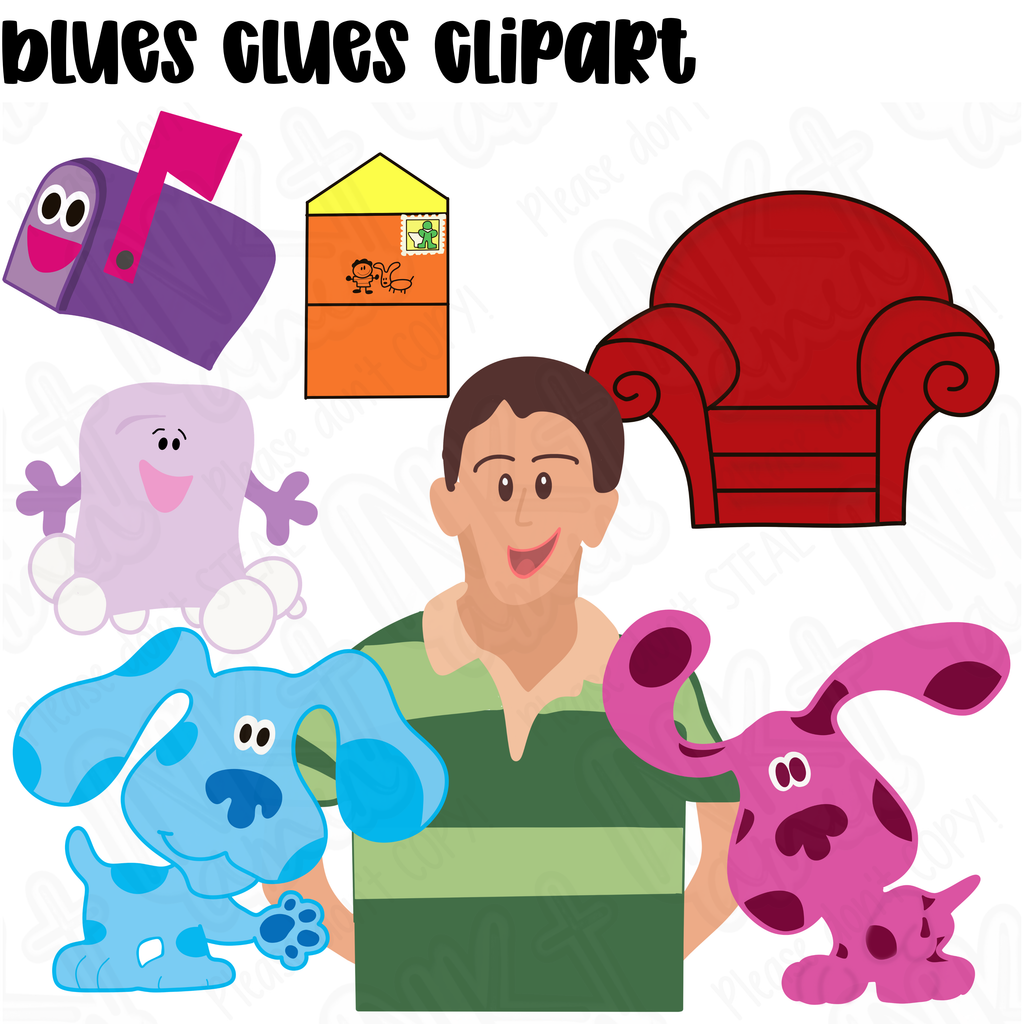 Blue Dog Clipart