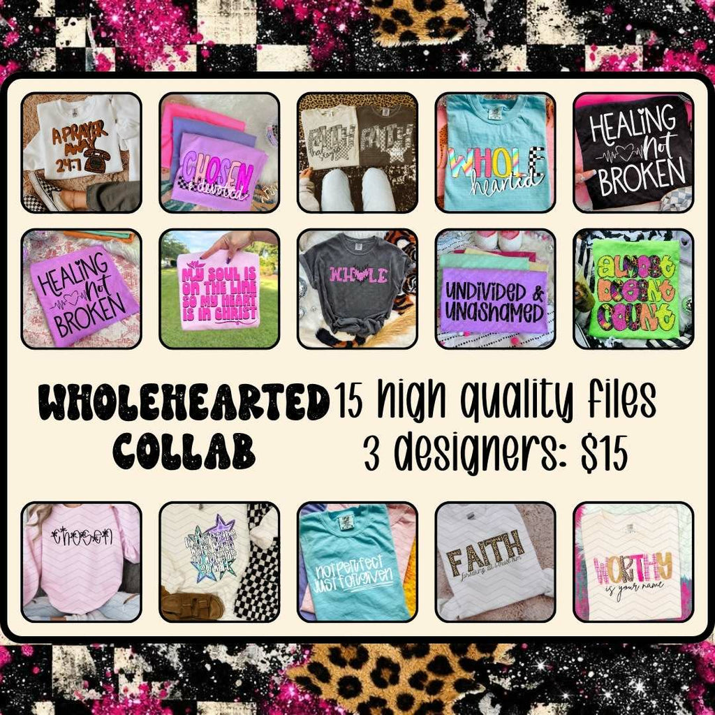 Wholehearted Collab* Vehement Living* Heart of Grace*Ink and Amen