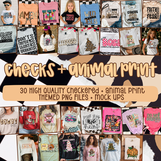 Boss Bar Collab Checkered and Leopard