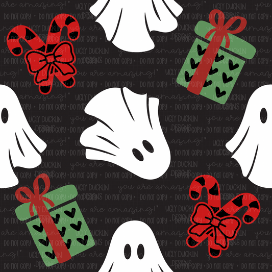 Spooky Christmas Seamless