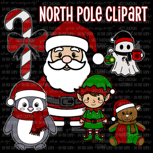 North Pole Clipart Set
