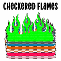 Checkered Flames Clipart
