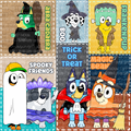 LIMITED Dog Patchwork Seamless Halloween