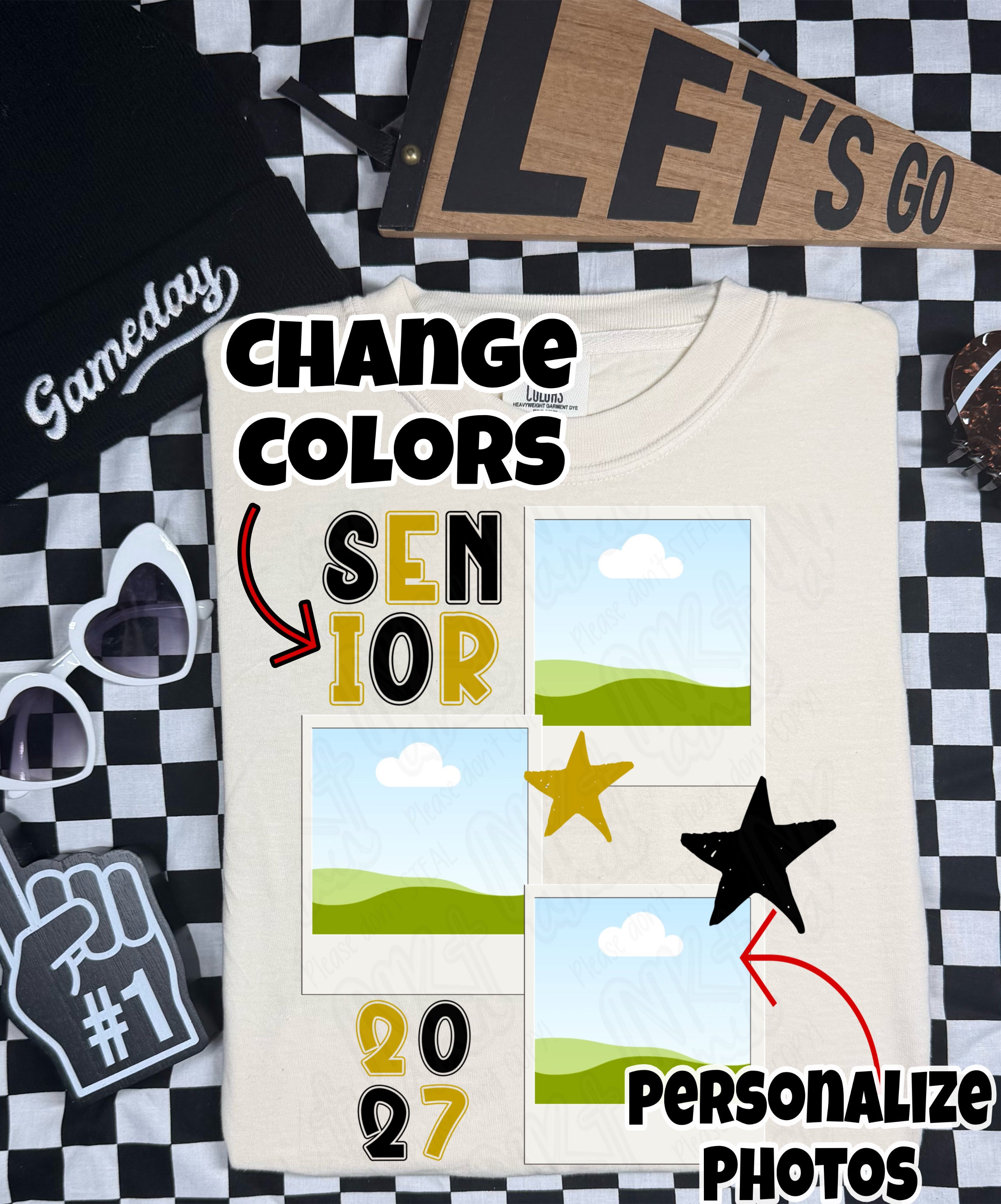 Senior Polaroid Canva Template