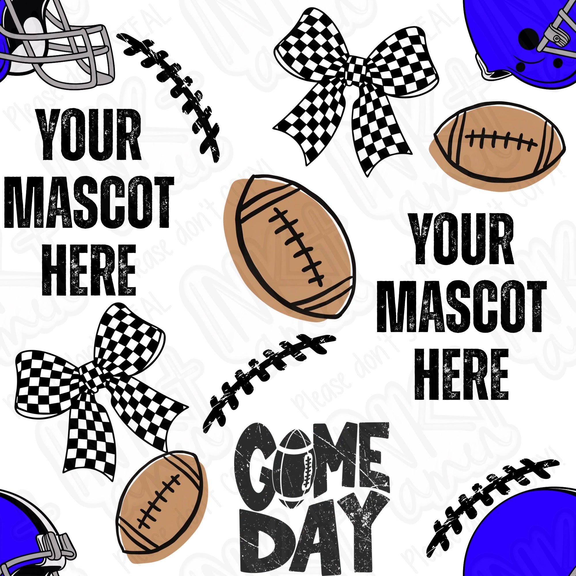 Football Seamless Canva Template