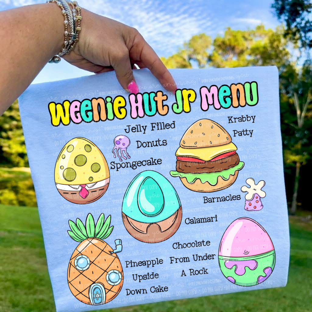 Weenie hut jr menu