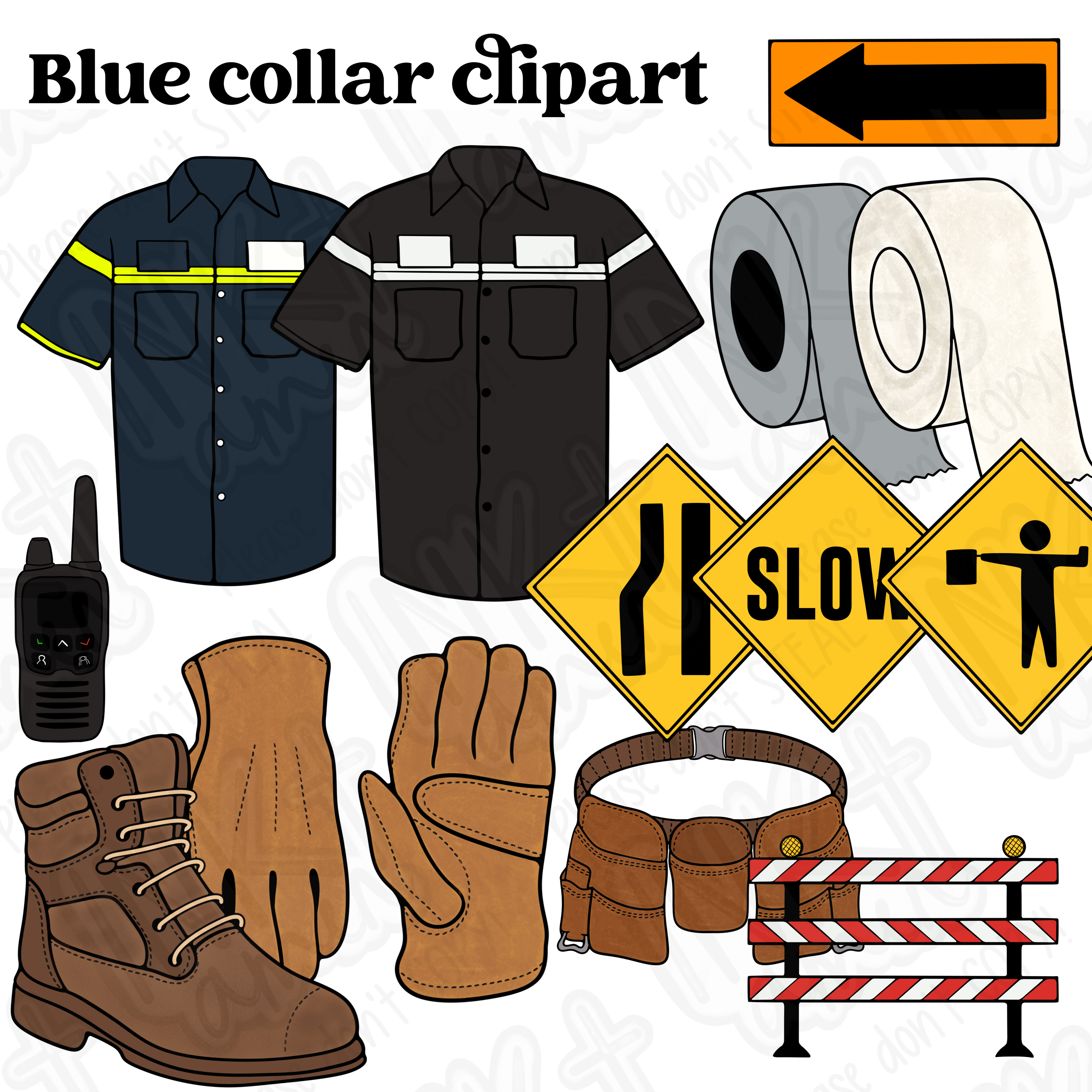 Blue Collar Clipart