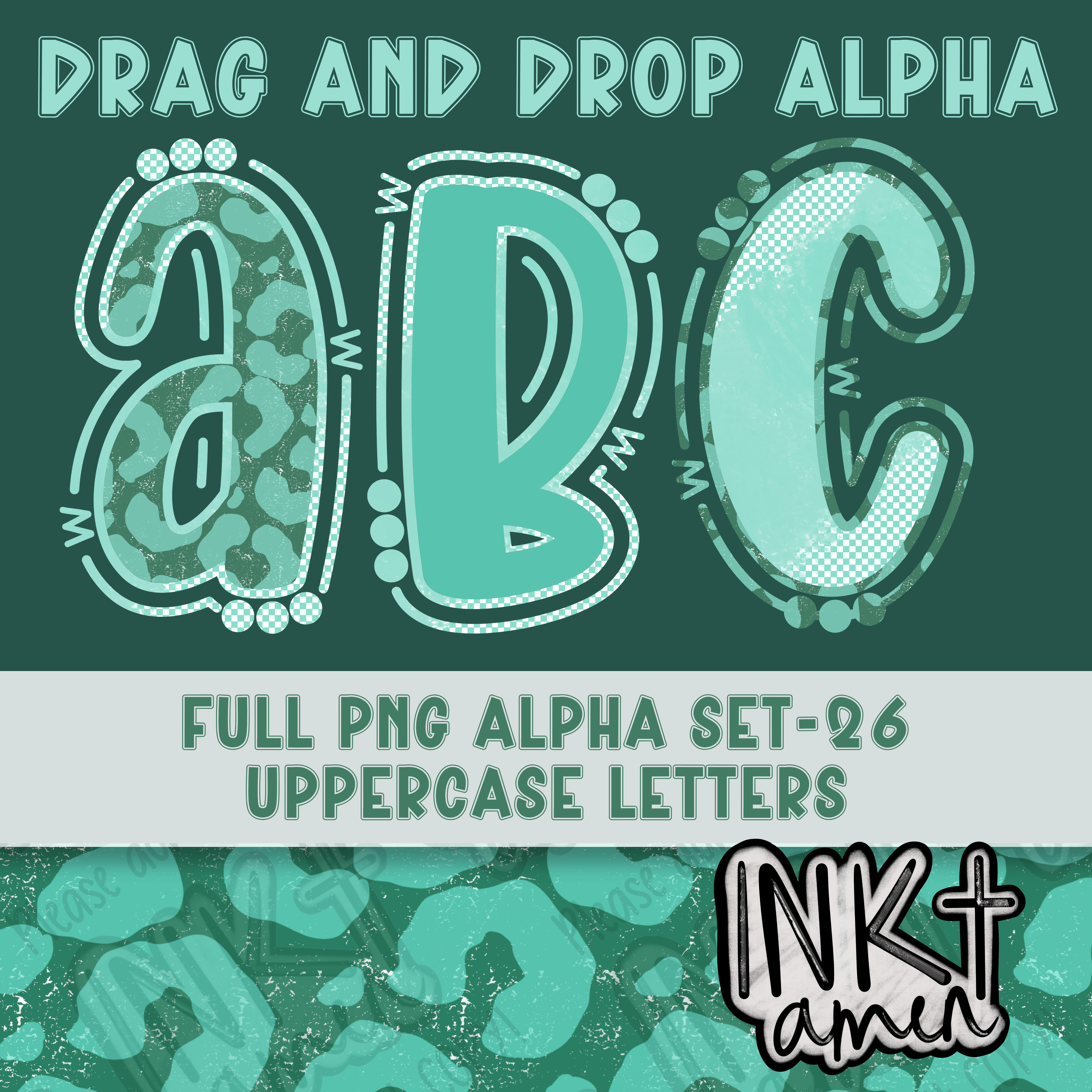 Teal Leopard Alpha
