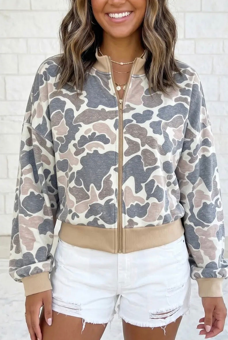 PREORDER: Camo Bomber Jacket  8.24.26 OSYM