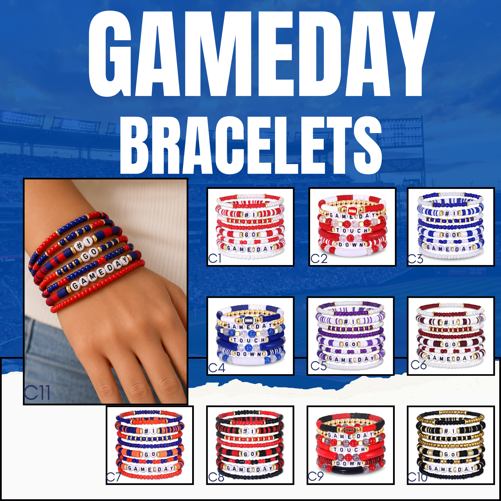 PREORDER: Game Day Bracelet Sets 7.6.26 osym