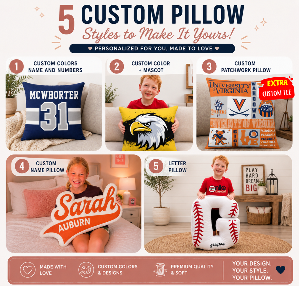PREORDER: Custom Pillows 7.6.26 osym