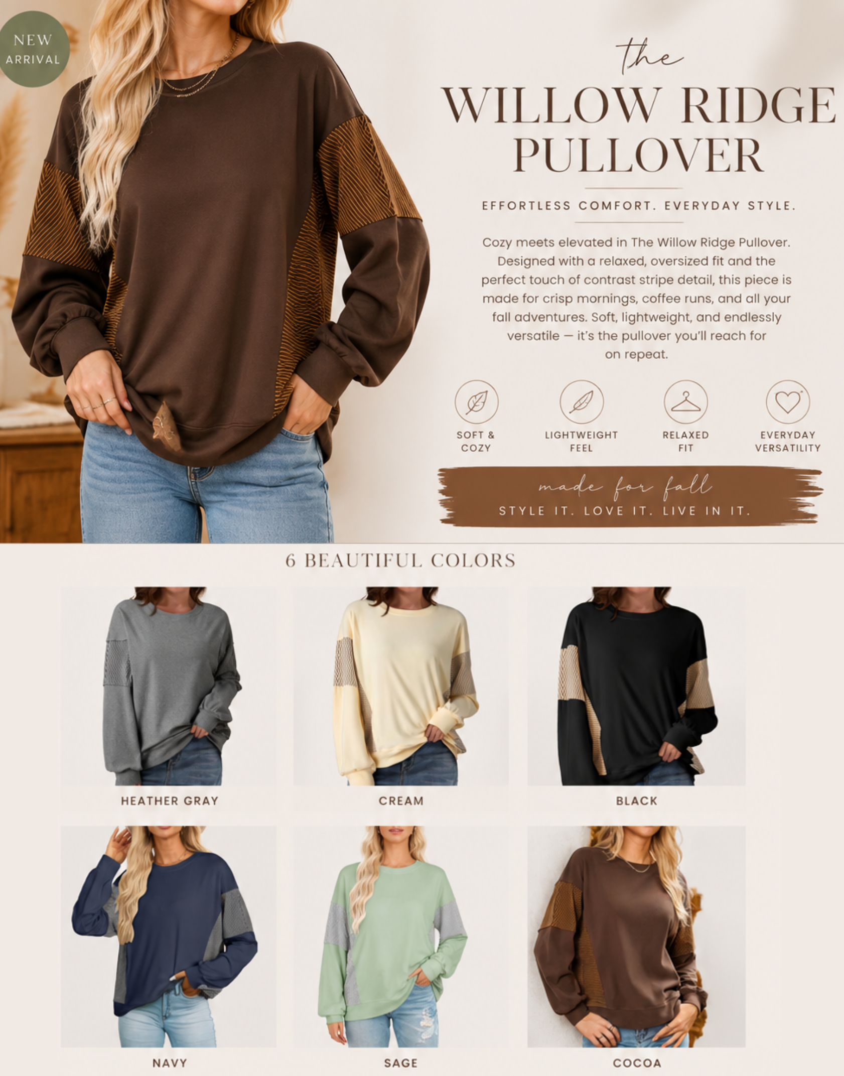 PREORDER: The Willow Ridge Pullover 8.3.26 OSYM