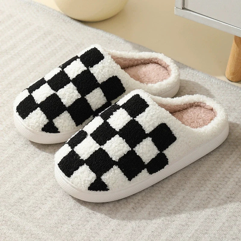 PREORDER: Checkered Cozy Slippers 8.24.26 OSYM