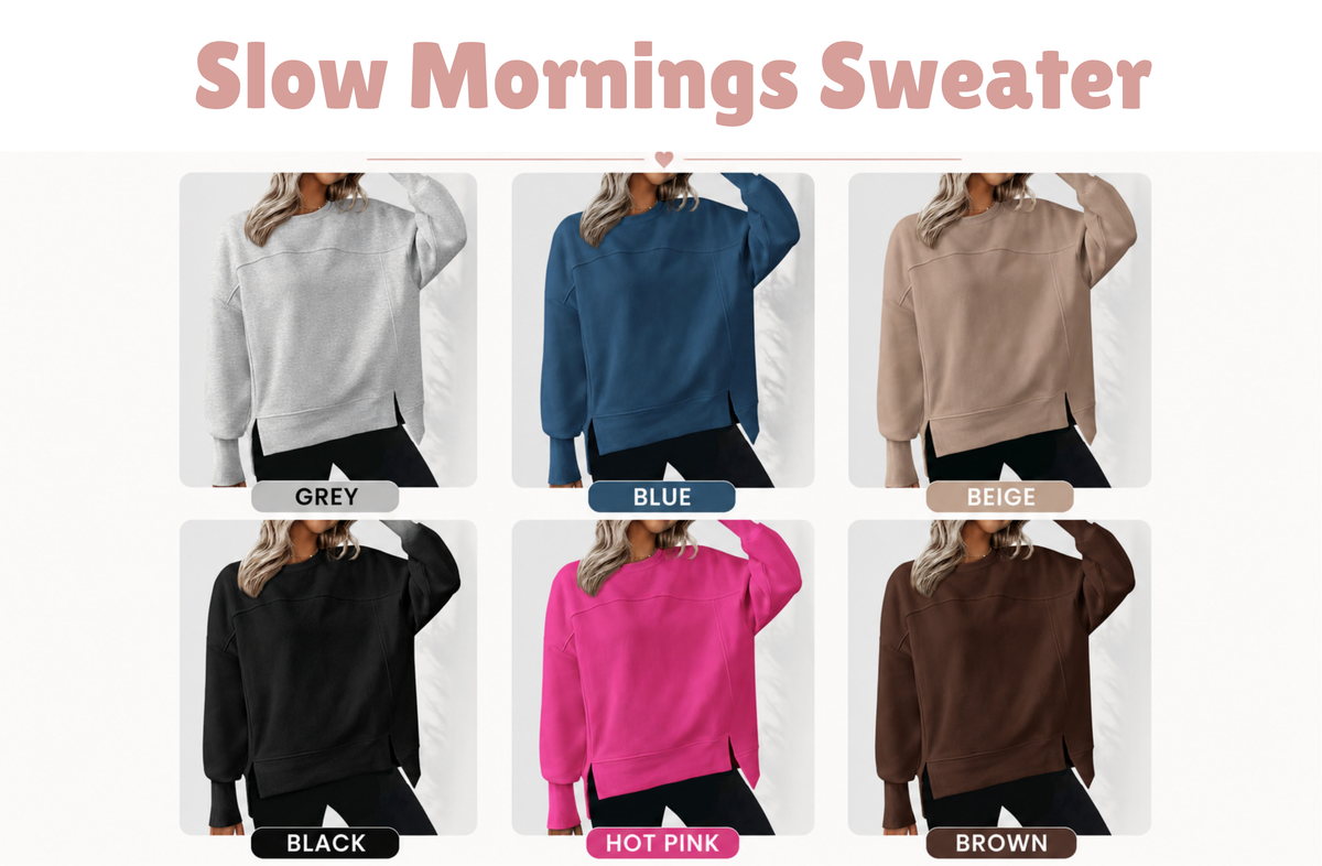 PREORDER: Slow mornings Sweater  8.24.26 OSYM