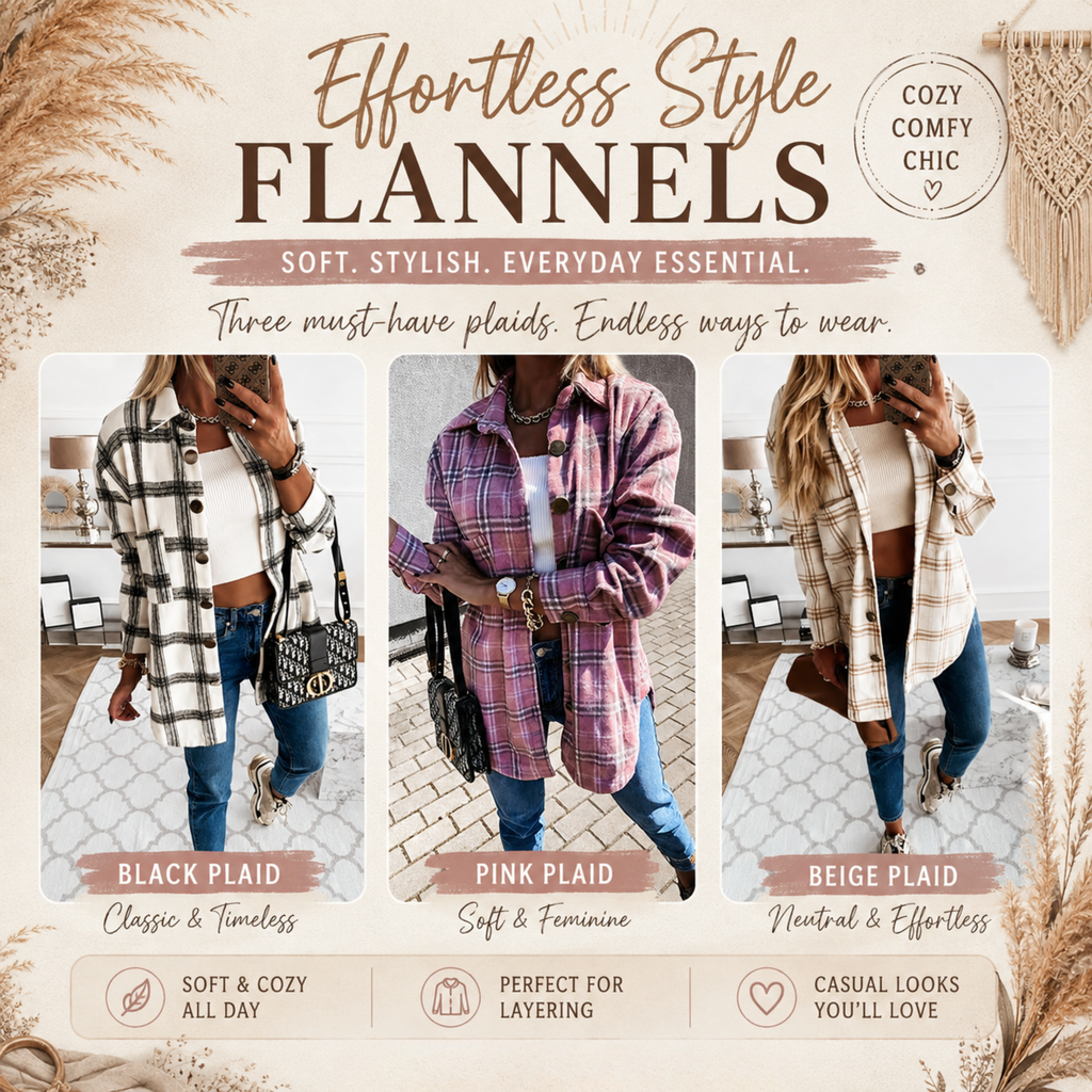 PREORDER: Effortless Style Flannels   8.24.26 OSYM