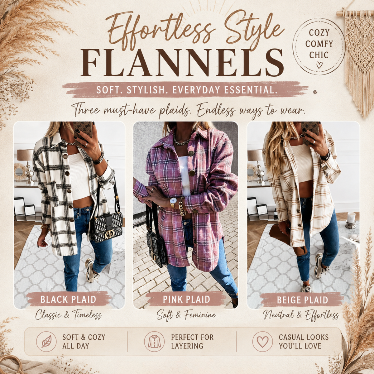 PREORDER: Effortless Style Flannels   8.24.26 OSYM