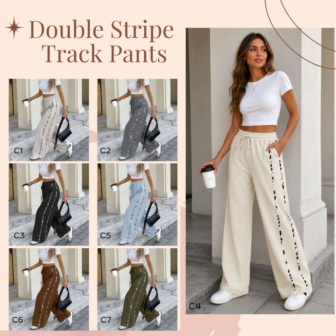 PREORDER: Double Stripe Track Pants 6.8.26