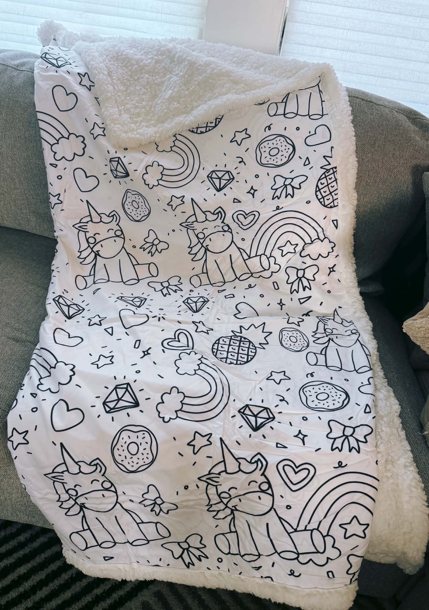 PREORDER: Custom Coloring Blanket (Premade Designs)  8.3.26 OSYM