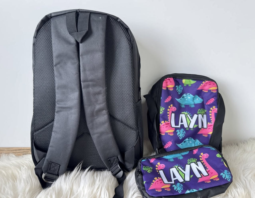 PREORDER: Custom Backpack, Lunch Bag + Pencil Case Set 7.6.26 osym