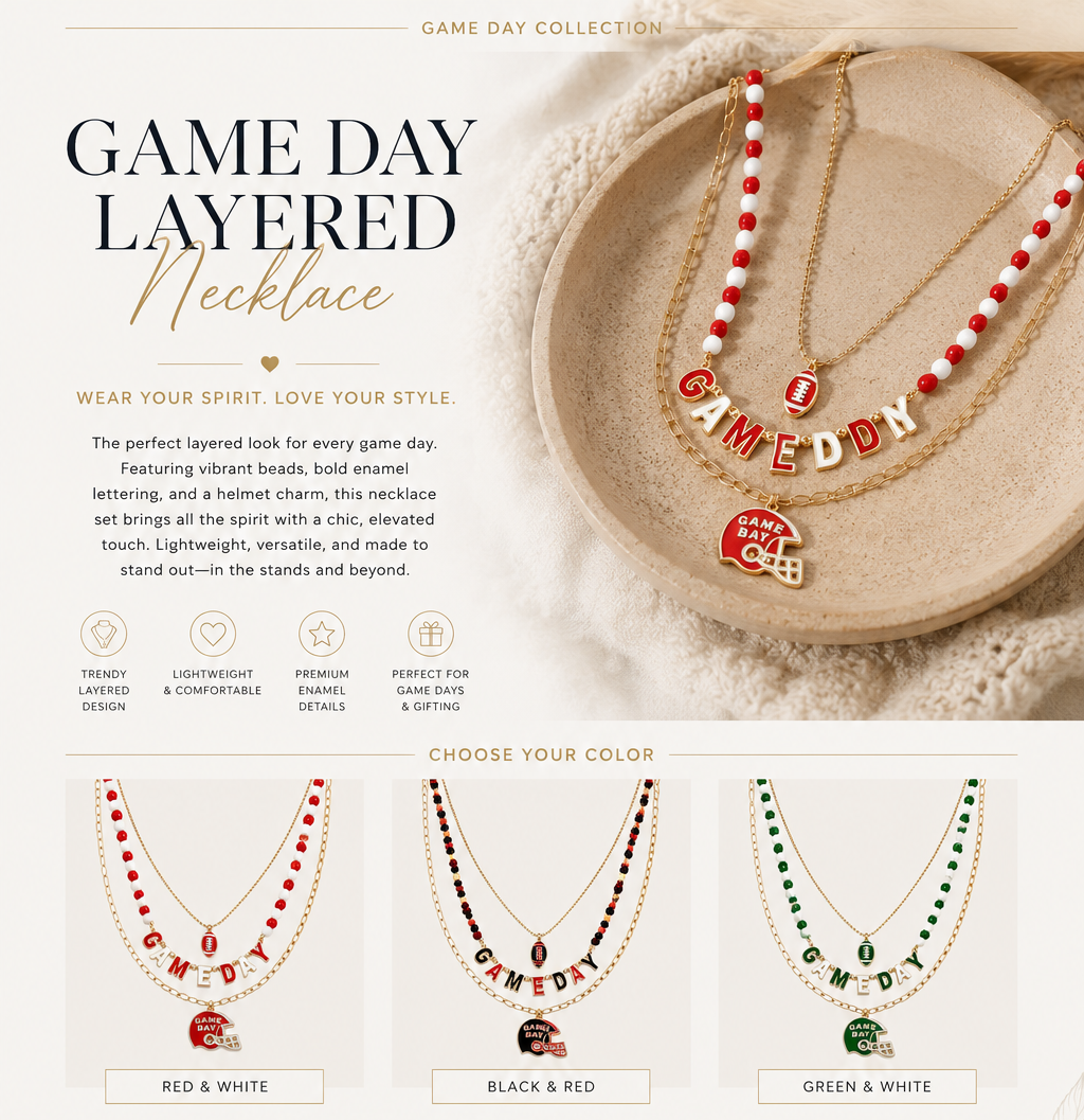 PREORDER: Game Day Layered Necklace 8.3.26 OSYM