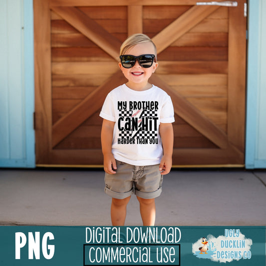 Brother Baseball PNG Baseball Digital Download Baseball Sister Sublimation
