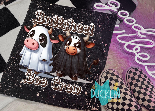 Bullsheet Boo Crew PNG Ghost Digital Design Kids Halloween Sublimation Design