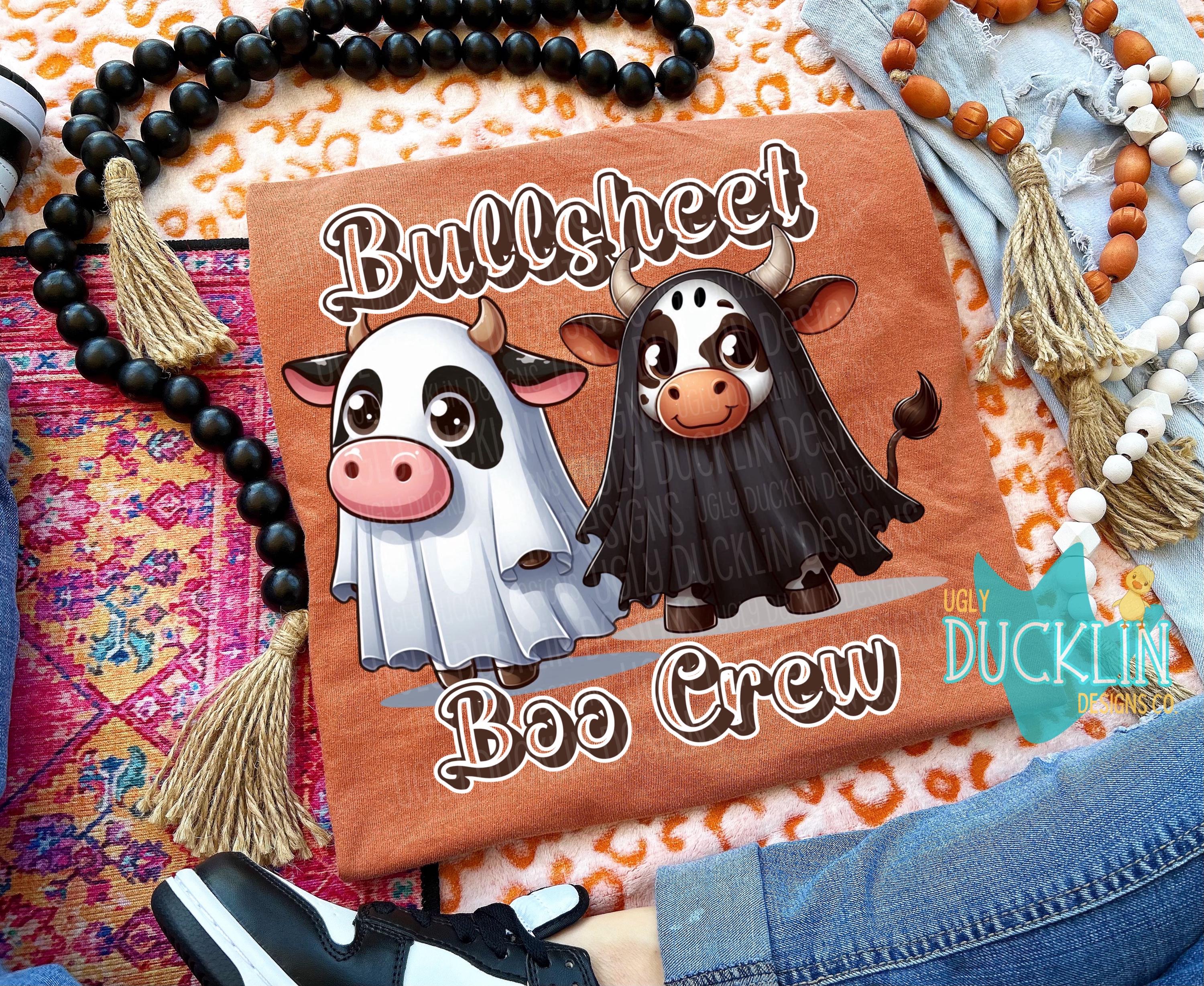 Bullsheet Boo Crew PNG Ghost Digital Design Kids Halloween Sublimation Design