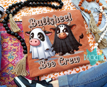 Bullsheet Boo Crew PNG Ghost Digital Design Kids Halloween Sublimation Design