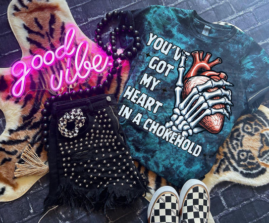 You’ve Got My Heart in a Chokehold PNG Snarky Digital Design Alt Girl Sublimation Design