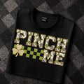 Pinch Me PNG St Patty Day Digital Download St Patrick’s Design Sublimation Shamrock Design