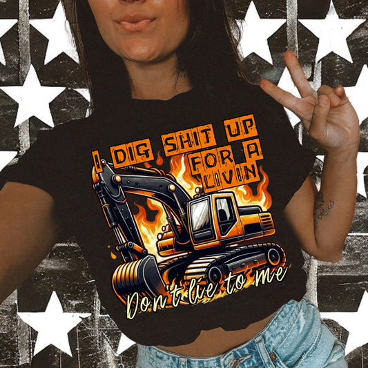Heavy Equipment Operator png Blue Collar Digital Design Excavator Sublimation Design
