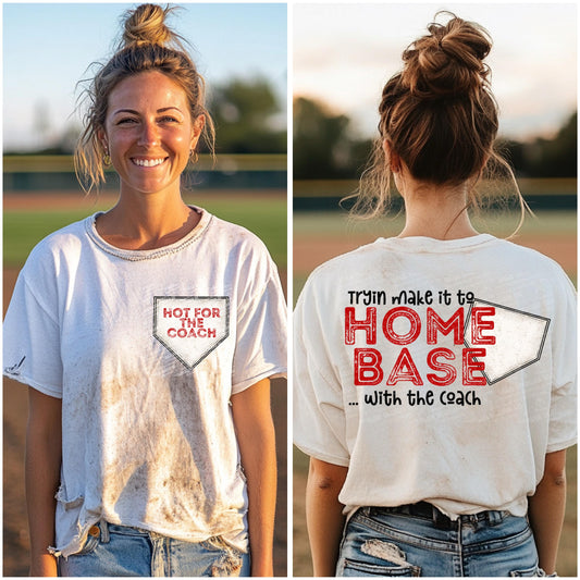 Hot for the Coach PNG Baseball Digital Download Home Sublimation