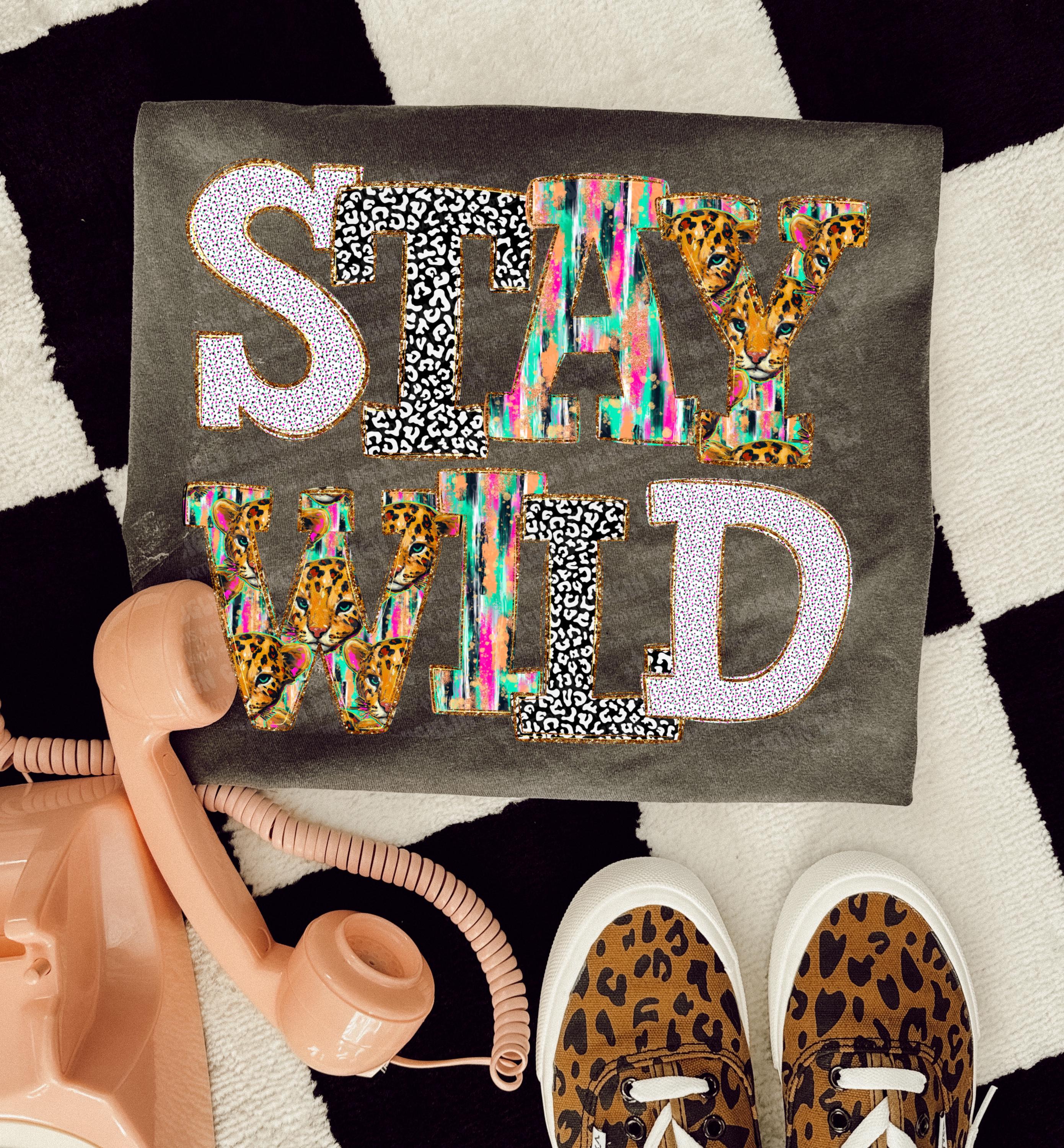 Stay Wild PNG Spring Digital Download Boho Sublimation